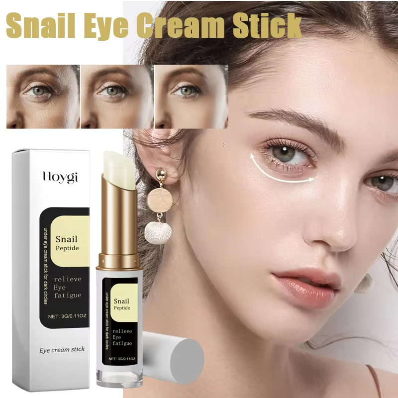 Eye Cream Peptide - カタツムリムチンアイクリームスティック W-リンクル除去 ライトニング ダークサークル アイバッグの除去 むくみ防止