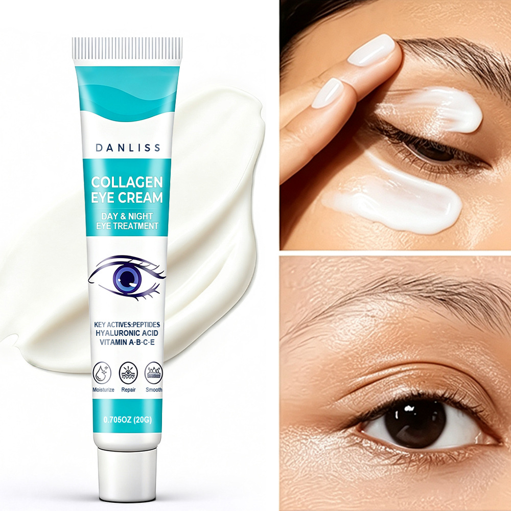 Eye Cream Peptide - コラーゲンアイクリーム – ヒアルロン酸、ペプチド、ビタミン配合の昼夜用トリートメントで、肌の引き締め、くまや小じわの軽減に効果があります。