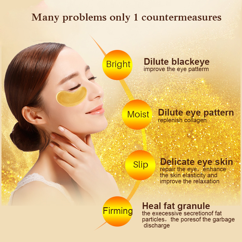 10/20 個ゴールデンクリスタルコラーゲンアイマスク抗ダー - Skincare Collagen のレビューと価格