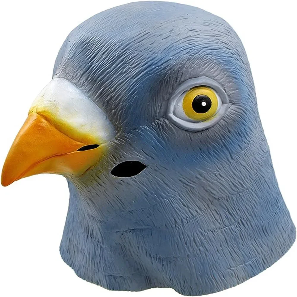 新しい鳩マスクラテックス鳥の頭飾りハロウィン仮装コスプレ衣装 - Skincare Pigeon のレビューと価格