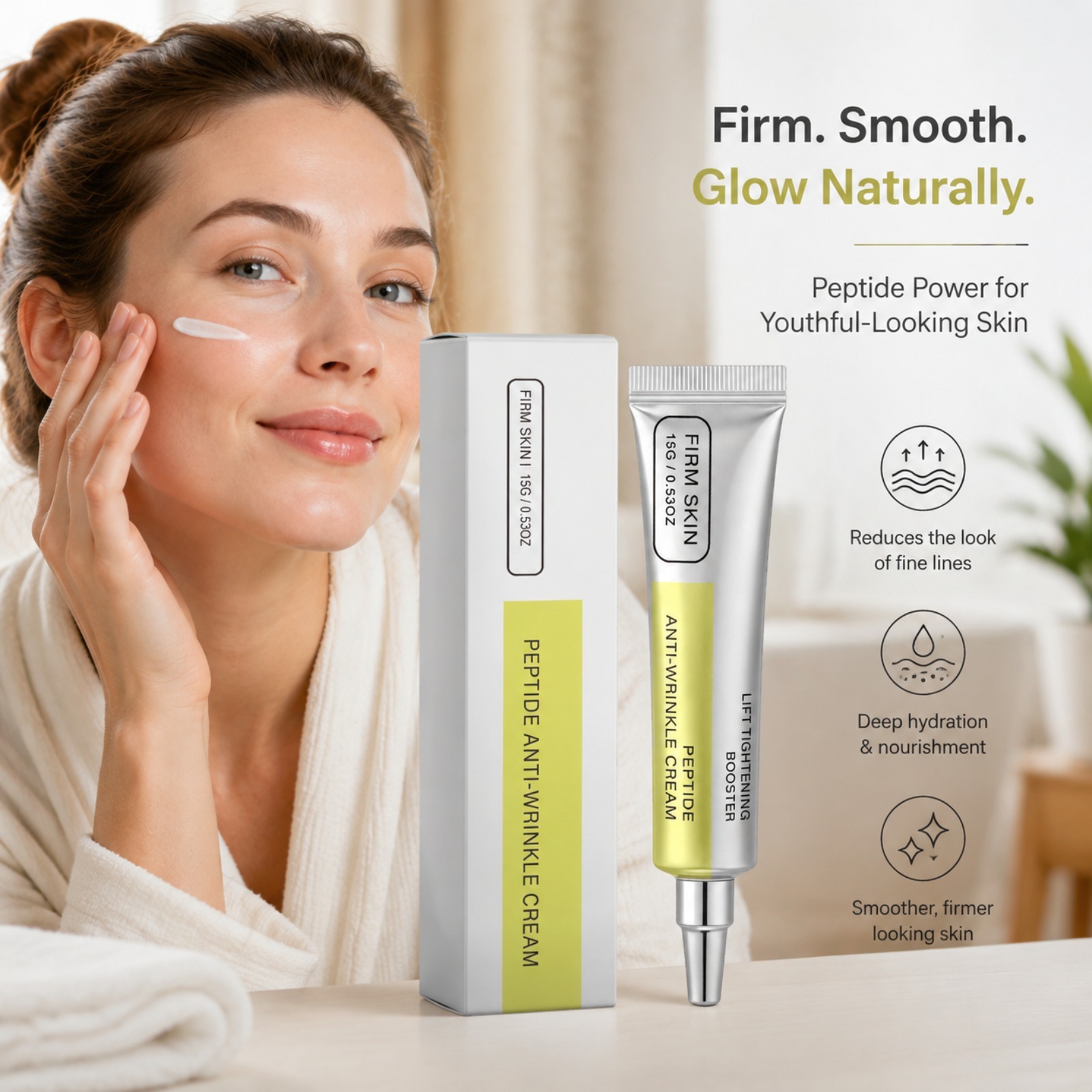 ペプチドレチノールフェイスクリーム、引き締め、なめらか、保湿 - Eye Cream Peptide のレビューと価格
