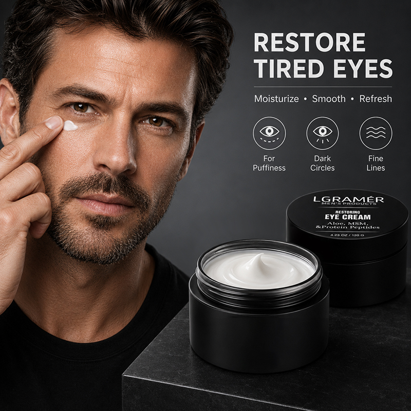 メンズ アロエ リストラーティング アイ クリーム MSM  - Eye Cream Peptide のレビューと価格