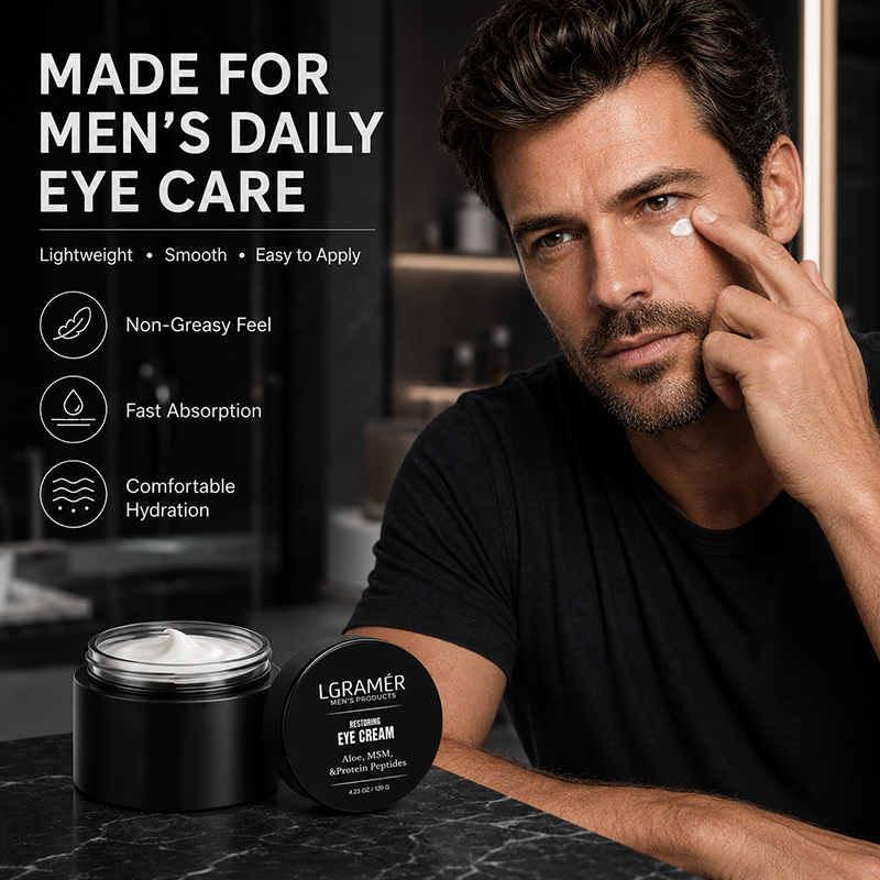 メンズ アロエ リストラーティング アイ クリーム MSM  - Eye Cream Peptide のレビューと価格